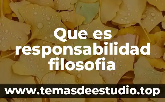Que es la sociedad de responsabilidad ilimitada 5 Que es responsabilidad filosofia