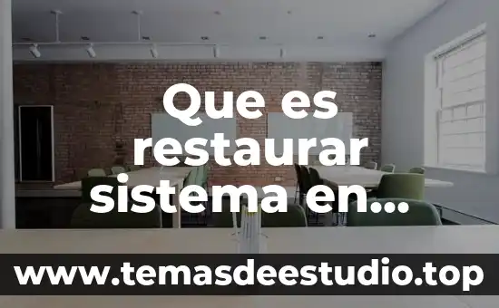 Qué es el número de KB según Windows 5 Que es restaurar sistema en windows
