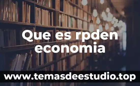 Que es rpden economia