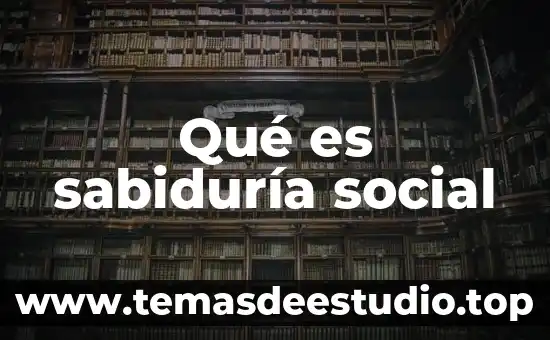 Qué es sabiduría social