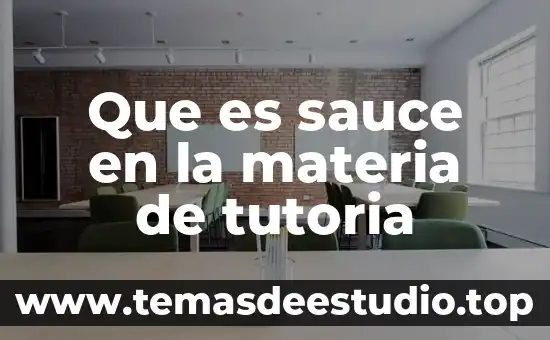 Qué es símbolo de la materia de formación 5 Que es sauce en la materia de tutoria