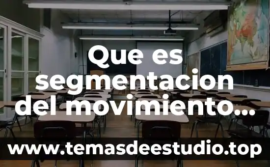 Que es segmentacion del movimiento corporal