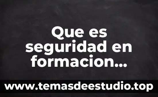 Concepto que es la formacion civica 3 Que es seguridad en formacion civica y etica