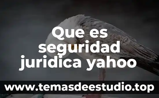 Que es una figura juridica en mexico 8 Que es seguridad juridica yahoo