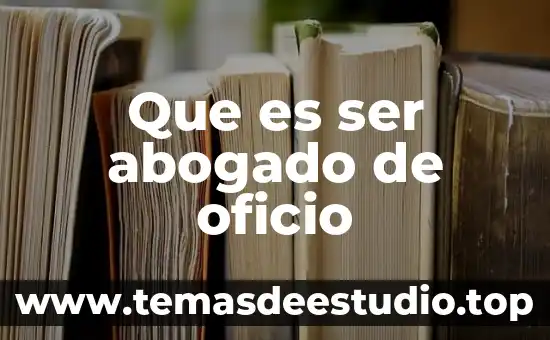 Que es ser una persona depresiva 3 Que es ser abogado de oficio