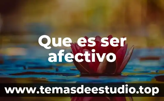 Que es ser densa significado 8 Que es ser afectivo