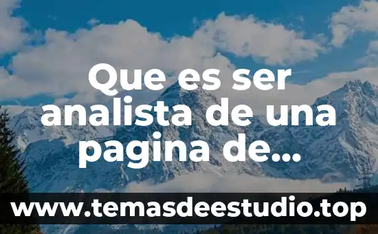 Que es ser un buen directivo 7 Que es ser analista de una pagina de facebook