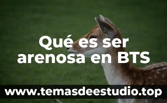 Que es ser un politico corrupto 8 Qué es ser arenosa en BTS