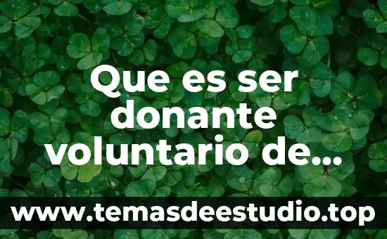 Que es ser virtuoso en filosofía 8 Que es ser donante voluntario de sangre
