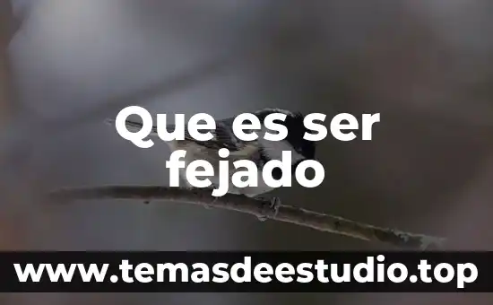 Que es ser fejado