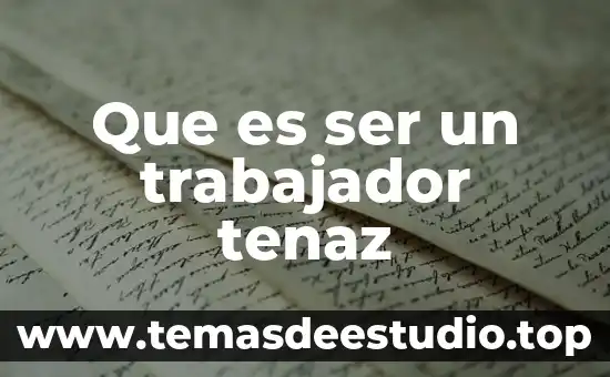 Que es un ser humano en relacion con sus semejantes 4 Que es ser un trabajador tenaz