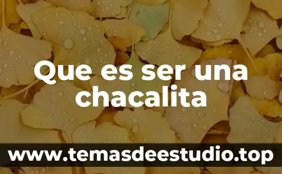 Que es ser justo y honrado 5 Que es ser una chacalita