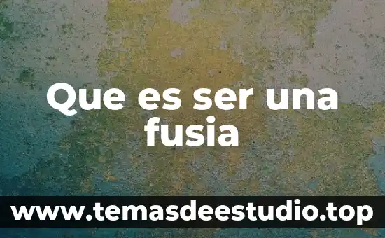 Que es ser una fusia