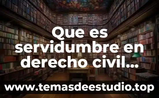 Que es servidumbre en derecho civil mexicano