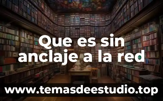 Que es sin anclaje a la red