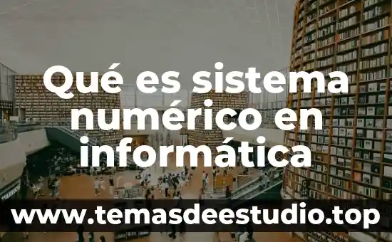 Número OCR qué es 4 Qué es sistema numérico en informática
