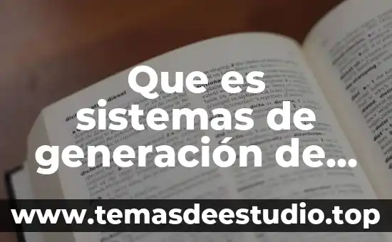 Formas de vida que es 6 Que es sistemas de generación de formas