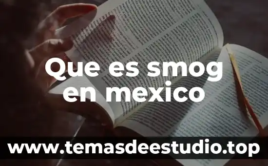 Que es smog en mexico
