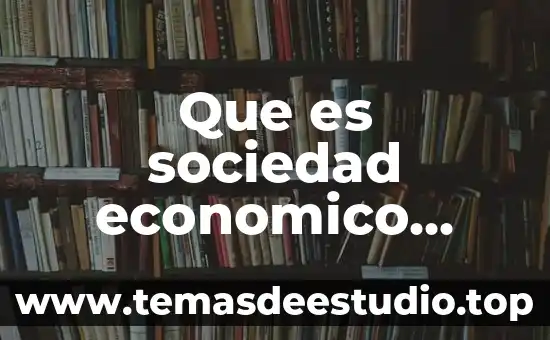 Que es sociedad economico yahoo