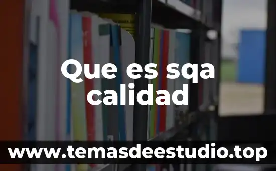 Que es la cultura de calidad 8 Que es sqa calidad