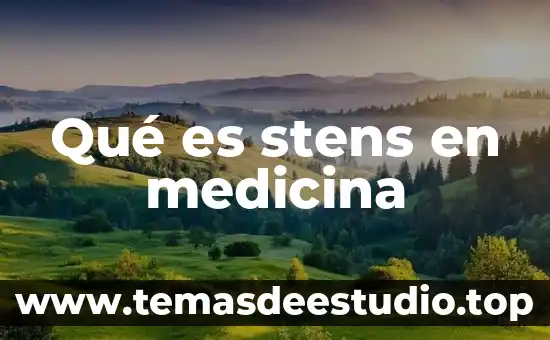 Que es presicion de movimiento en los niños 6 Qué es stens en medicina