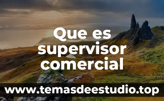 Nombre comercial factura que es 3 Que es supervisor comercial