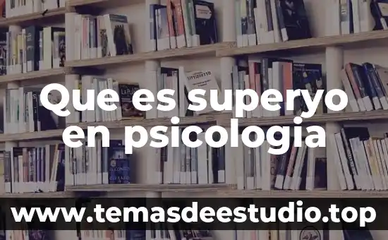 Que es superyo en psicologia