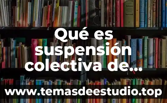 Que es el derecho laboral partiendo del concepto de administracion 5 Qué es suspensión colectiva de trabajo