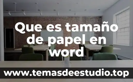 Que es contar palabras en word 8 Que es tamaño de papel en word