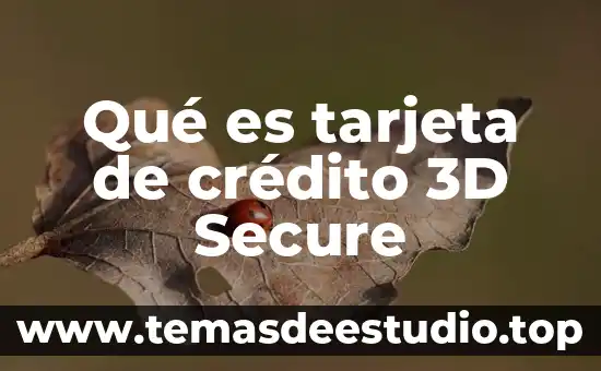 Qué es la tarjeta bansefi 7 Qué es tarjeta de crédito 3D Secure