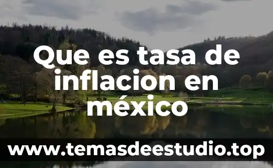 Que es tasa de inflacion en méxico