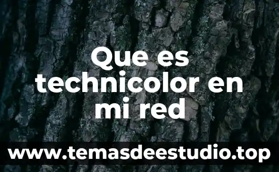 Que es mi patrimonio personal 6 Que es technicolor en mi red