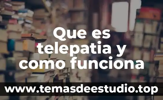 Que es el arte conceptua 8 Que es telepatia y como funciona