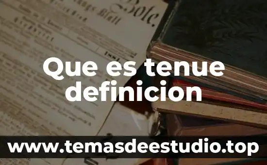 Que es ser little bdsm 5 Que es tenue definicion