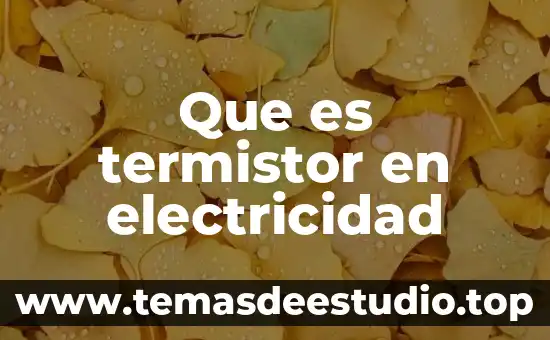 Que es electricidad estatica en manejo de computo 6 Que es termistor en electricidad