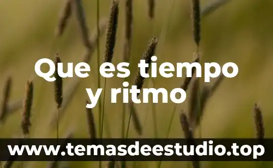 Que es una linea del tiempo significado 8 Que es tiempo y ritmo
