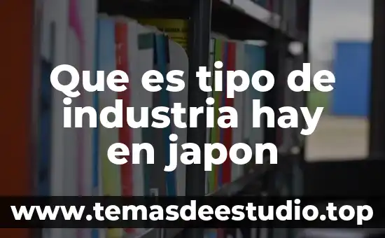 Que es una sustancia compuesto tipo elemental ejemplos 3 Que es tipo de industria hay en japon