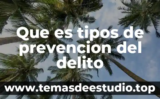 Qué es patrimonio cultural y cómo se clasifica 5 Que es tipos de prevencion del delito