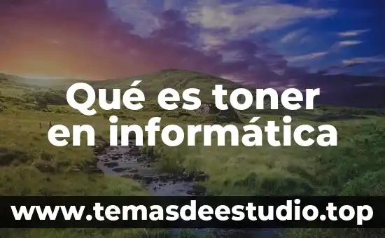 Qué es toner en informática