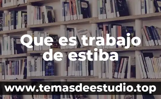 Que es la fuerza de trabajo como mercancia 7 Que es trabajo de estiba