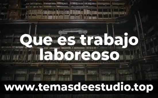 Que es la conclusión de un trabajo de investigacion 8 Que es trabajo laboreoso
