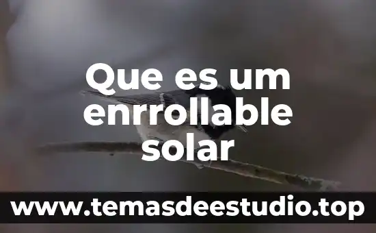 Que es solar eolica 5 Que es um enrrollable solar