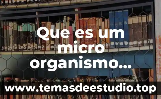 Que es micro o macro historia 5 Que es um micro organismo patogeno