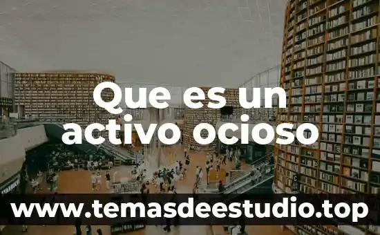 Qué es un activo permanente 3 Que es un activo ocioso