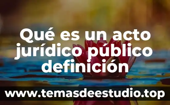 Que es un acto civil yahoo 3 Qué es un acto jurídico público definición