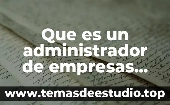Que es dinamica en un libro 3 Que es un administrador de empresas libro