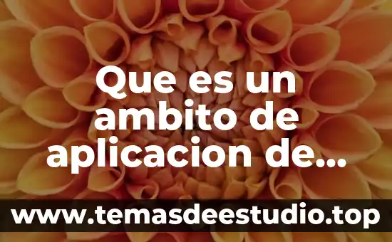 Que es un ambito de aplicacion de enfermeria