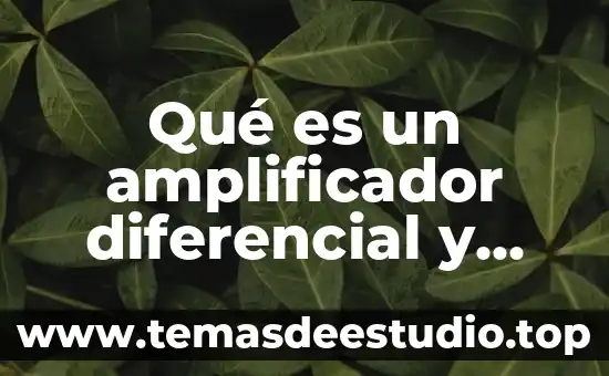 Que es la doctrina para el derecho internacional publico 3 Qué es un amplificador diferencial y como trabaja
