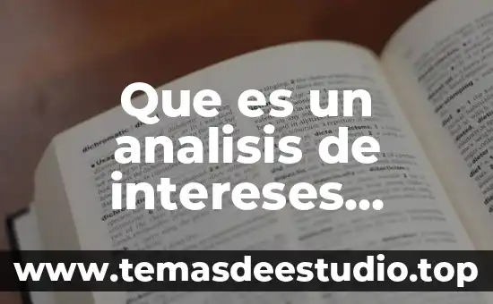 Que es concepto intereses en derecho mercantil 7 Que es un analisis de intereses cientificos
