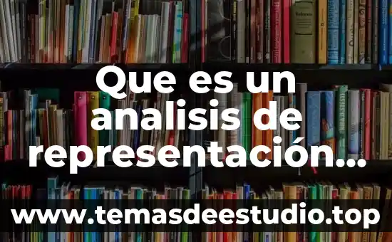 Que es representacion en informatica 6 Que es un analisis de representación algebrarica